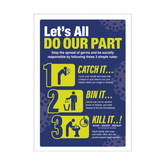 Catch It Kill It Bin It A2 Poster